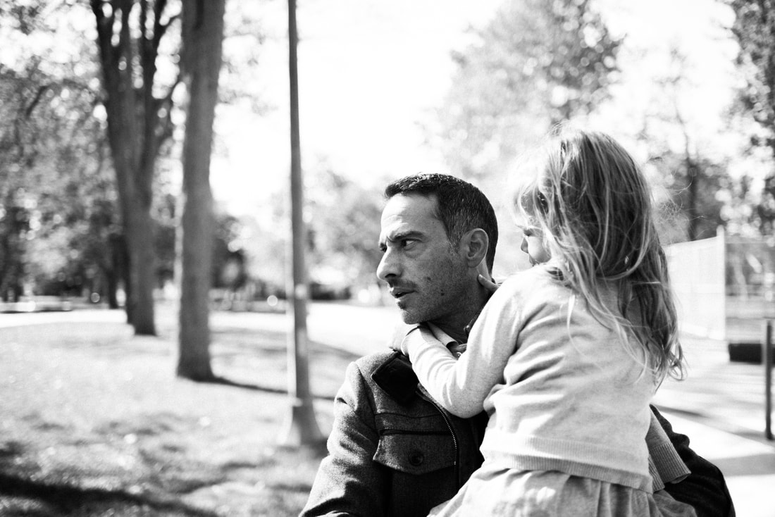 Father and daughter in Kingston at play ground