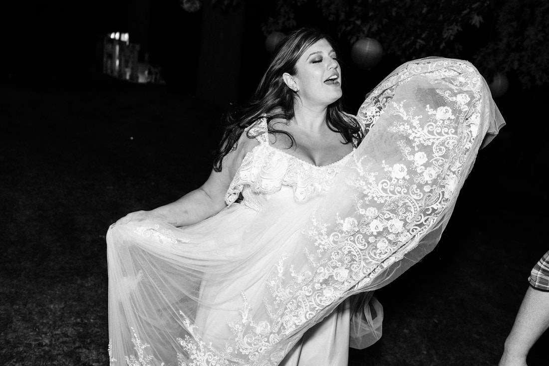 Bride Dancing at her wedding in Prince Edward County